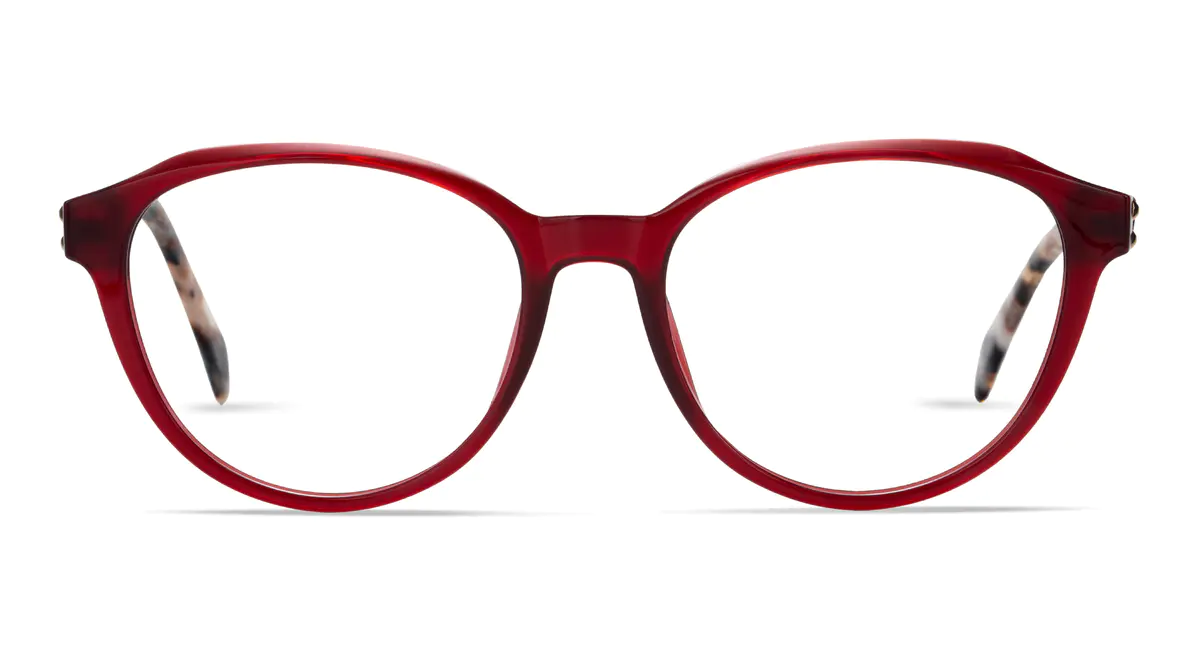 Cat-eye Red/Tortoiseshell Eyeglasses