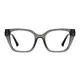 Square Transparent Gray Eyeglasses