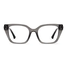 Square Transparent Gray Eyeglasses