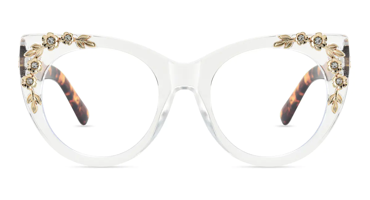 Cat-eye Clear/Tortoiseshell Eyeglasses