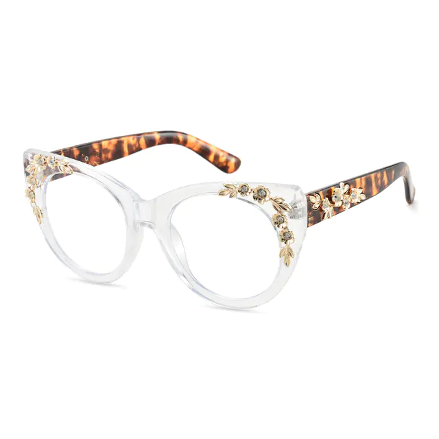 Cat-eye Clear/Tortoiseshell Eyeglasses