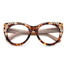 Cat-eye Tortoiseshell/Pink Eyeglasses