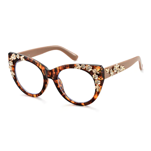 Cat-eye Tortoiseshell/Pink Eyeglasses