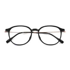Round Black Eyeglasses