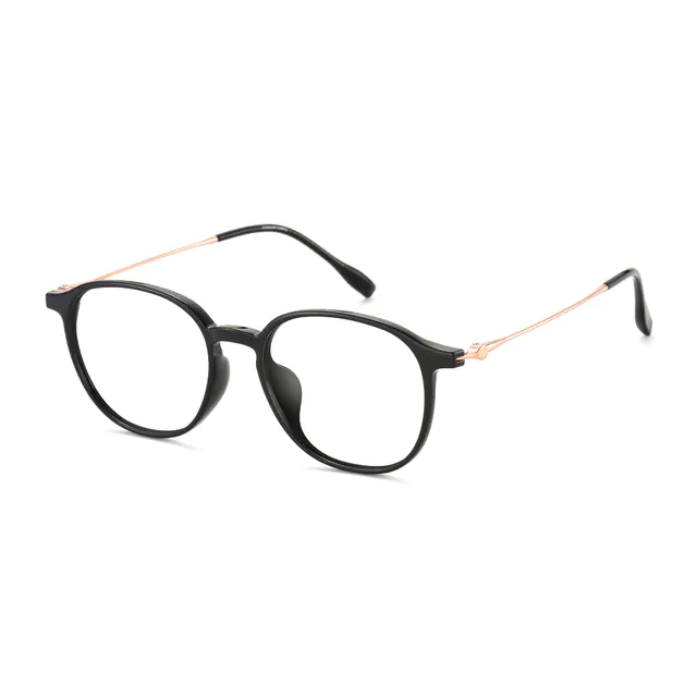 Round Black Eyeglasses