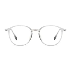 Round Gray Eyeglasses