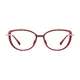 Oval Red Eyeglasses