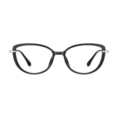 Oval Black Eyeglasses