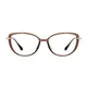 Oval Transparent Brown Eyeglasses