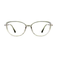 Oval Gradient Gray Eyeglasses