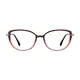 Oval Gradient Brown Eyeglasses