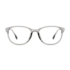 Cat-eye Transparent Gray Eyeglasses
