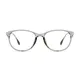 Cat-eye Transparent Gray Eyeglasses