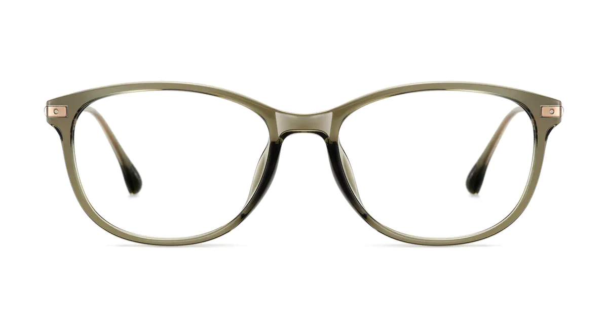 Cat-eye Green Eyeglasses