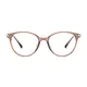 Cat-eye Transparent Brown Eyeglasses