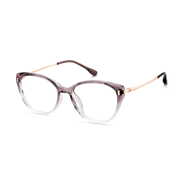 Cat-eye Gradient Purple Eyeglasses