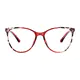 Cat-eye Transparent Red Eyeglasses