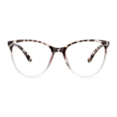 Cat-eye Tortoiseshell/Clear Eyeglasses