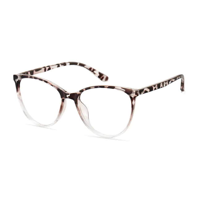 Cat-eye Tortoiseshell/Clear Eyeglasses
