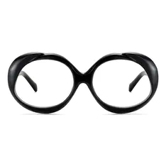 Round Black Eyeglasses