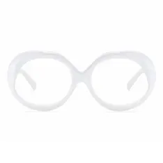 Round White Eyeglasses