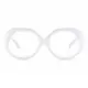 Round White Eyeglasses