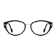 Cat-eye Black/Silver Eyeglasses