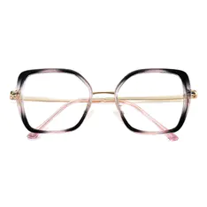 Square Gradient Black/Pink Eyeglasses