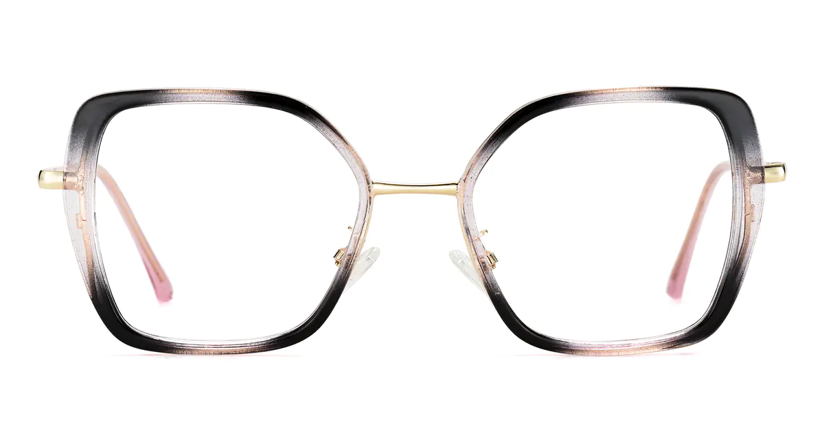 Square Gradient Black/Pink Eyeglasses