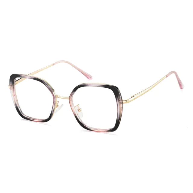 Square Gradient Black/Pink Eyeglasses