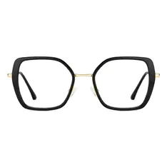 Square Black/Gold Eyeglasses