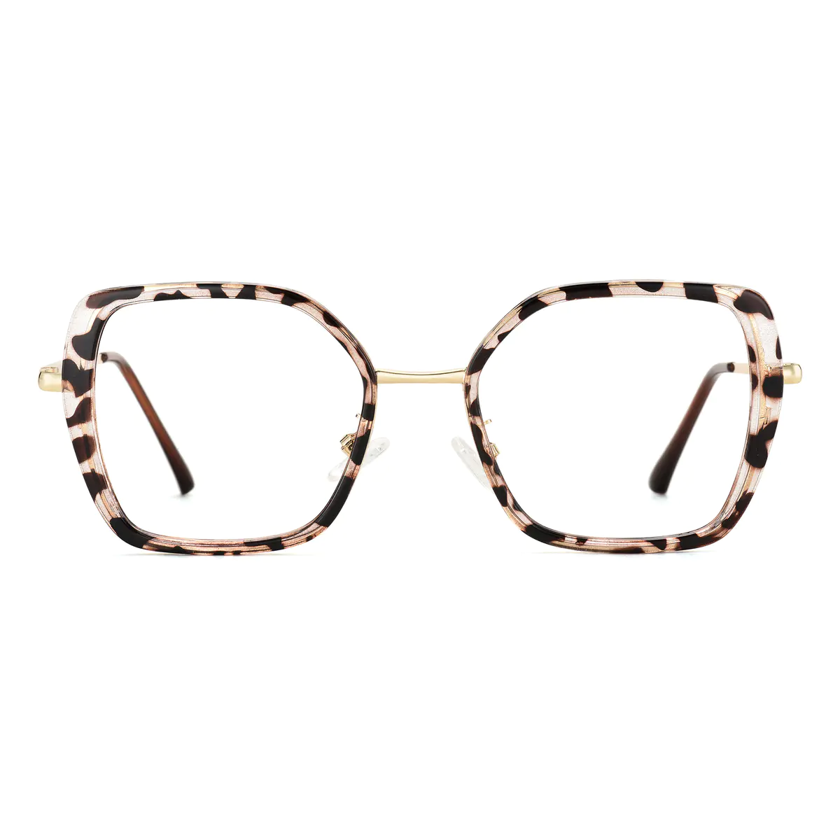 Square Tortoiseshell/Gold Eyeglasses