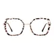 Square Tortoiseshell/Gold Eyeglasses