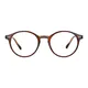 Round Transparent Brown Eyeglasses