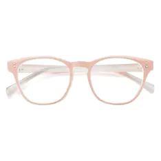 Square Pink/Clear Eyeglasses