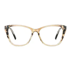 Cat-eye Transparent Amber Eyeglasses