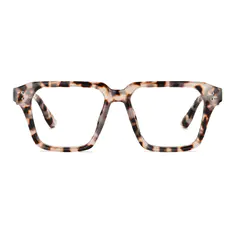 Square Ivory Tortoiseshell Eyeglasses