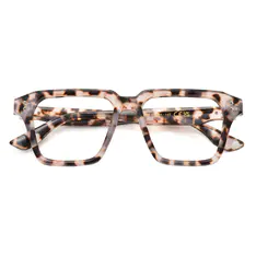Square Ivory Tortoiseshell Eyeglasses