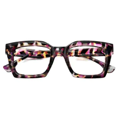 Square Purple/Tortoiseshell Eyeglasses