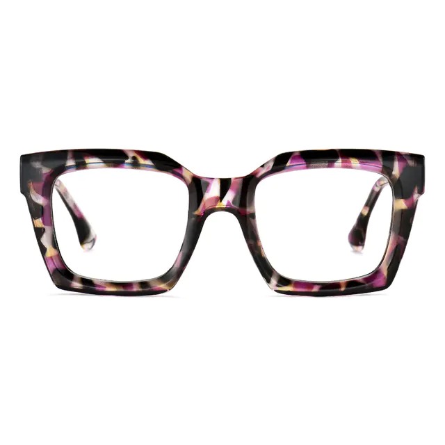 Square Purple/Tortoiseshell Eyeglasses