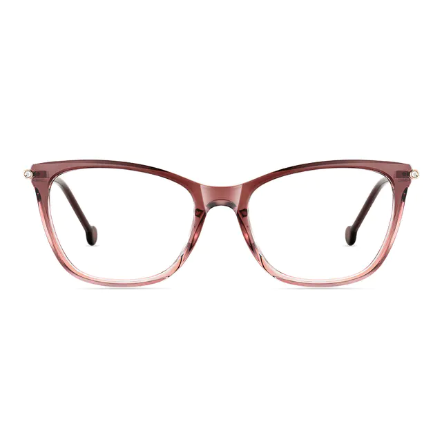 Rectangle Gradient Purple Eyeglasses