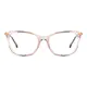 Rectangle Transparent Pink Eyeglasses
