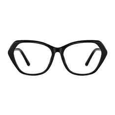 Geometric Black Eyeglasses