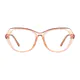 Geometric Transparent Pink Eyeglasses