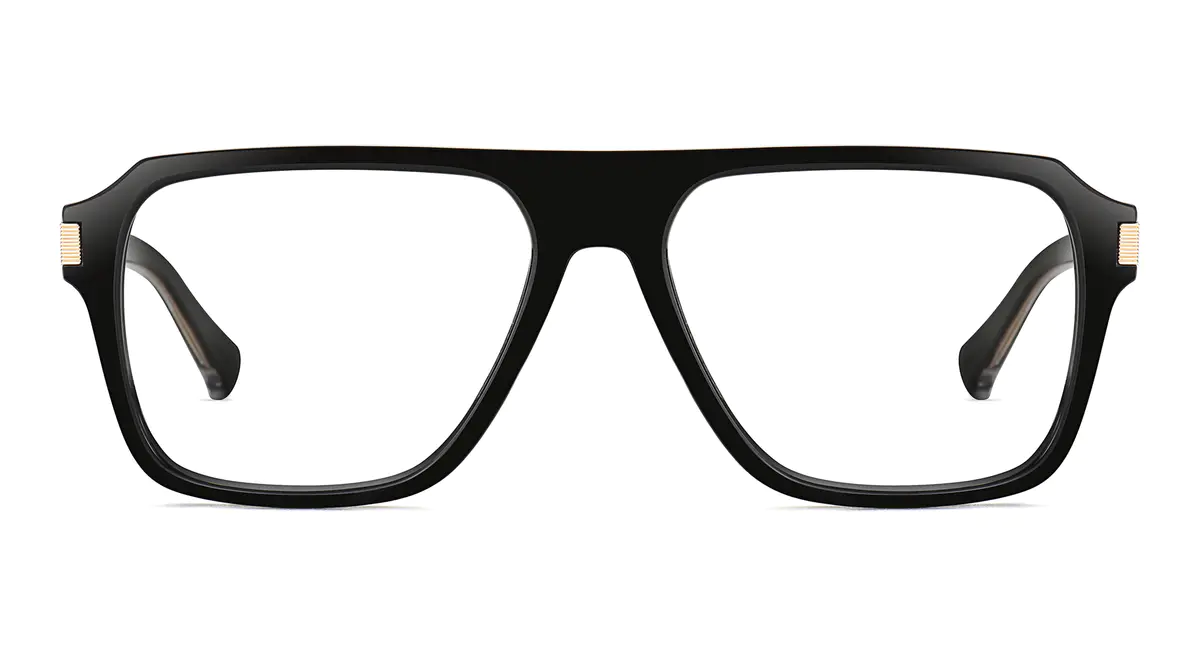 Square Black Eyeglasses