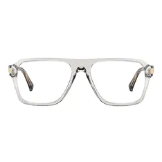 Square Transparent Gray/Black Eyeglasses