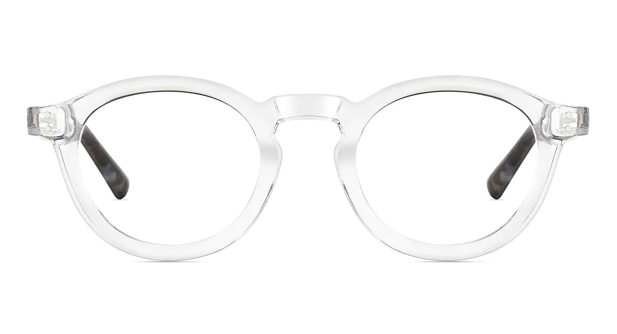 Round Clear/Tortoiseshell Eyeglasses