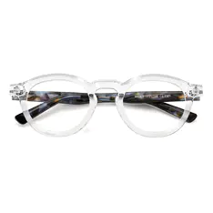 Round Clear/Tortoiseshell Eyeglasses
