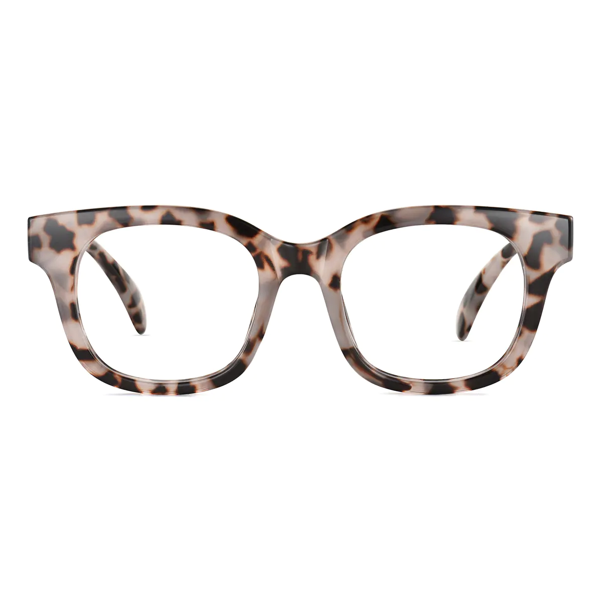 Square Ivory Tortoiseshell Eyeglasses