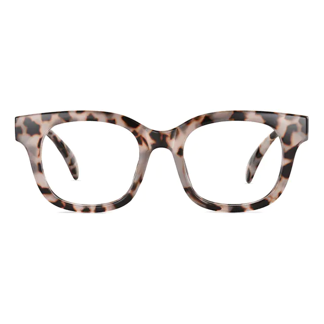 Square Ivory Tortoiseshell Eyeglasses